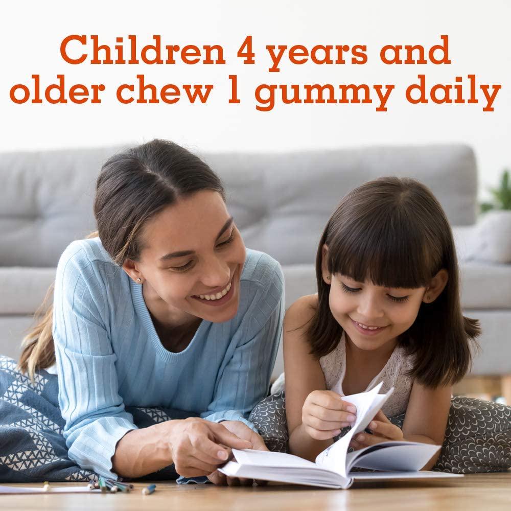 Garden of Life Kids Organic Vitamin D3 Gummies, Orange Flavor - 800 Iu (100% Dv) for Immunity and Strong Bones, Sugar Free Once Daily D3 Gummy Vitamins for Kids, 60 Vegetarian Gummies (60-day supply)