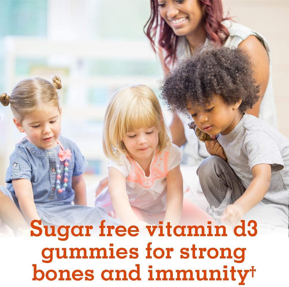 Garden of Life Kids Organic Vitamin D3 Gummies, Orange Flavor - 800 Iu (100% Dv) for Immunity and Strong Bones, Sugar Free Once Daily D3 Gummy Vitamins for Kids, 60 Vegetarian Gummies (60-day supply)