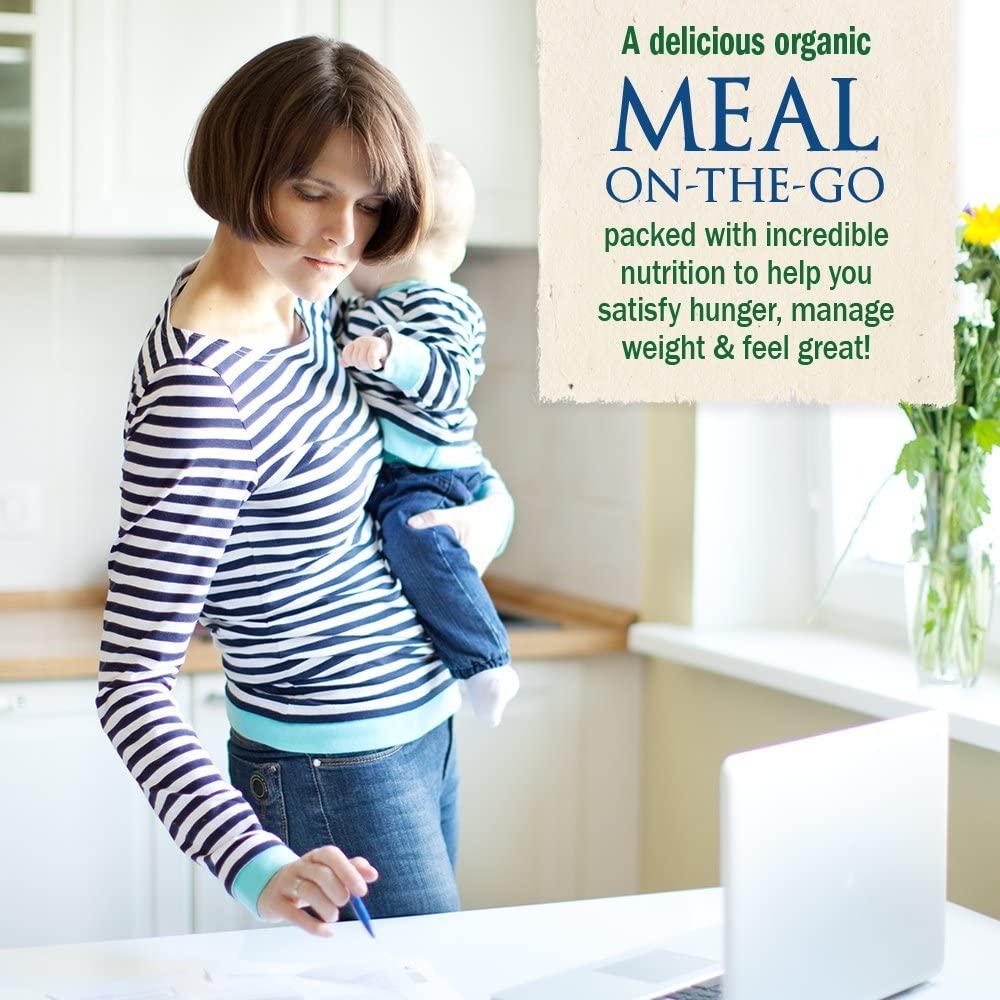 Garden of Life Meal Replacement - Organic Raw Plant Based Protein Powder, Vanilla, Vegan, Gluten-Free, 34.2oz (969g) Powder