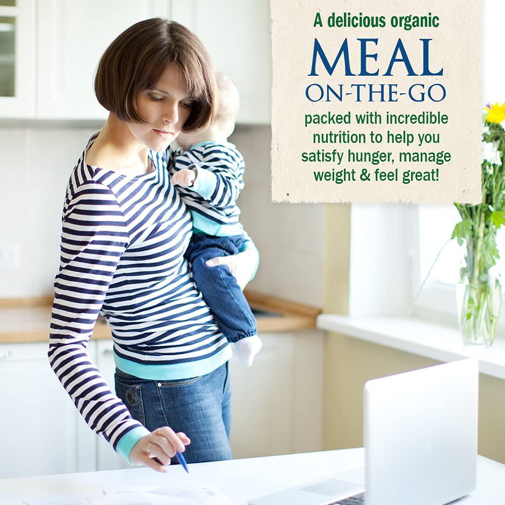 Garden of Life Meal Replacement - Organic Raw Plant Based Protein Powder, Vanilla, Vegan, Gluten-Free, 17.1 oz (484g) Powder