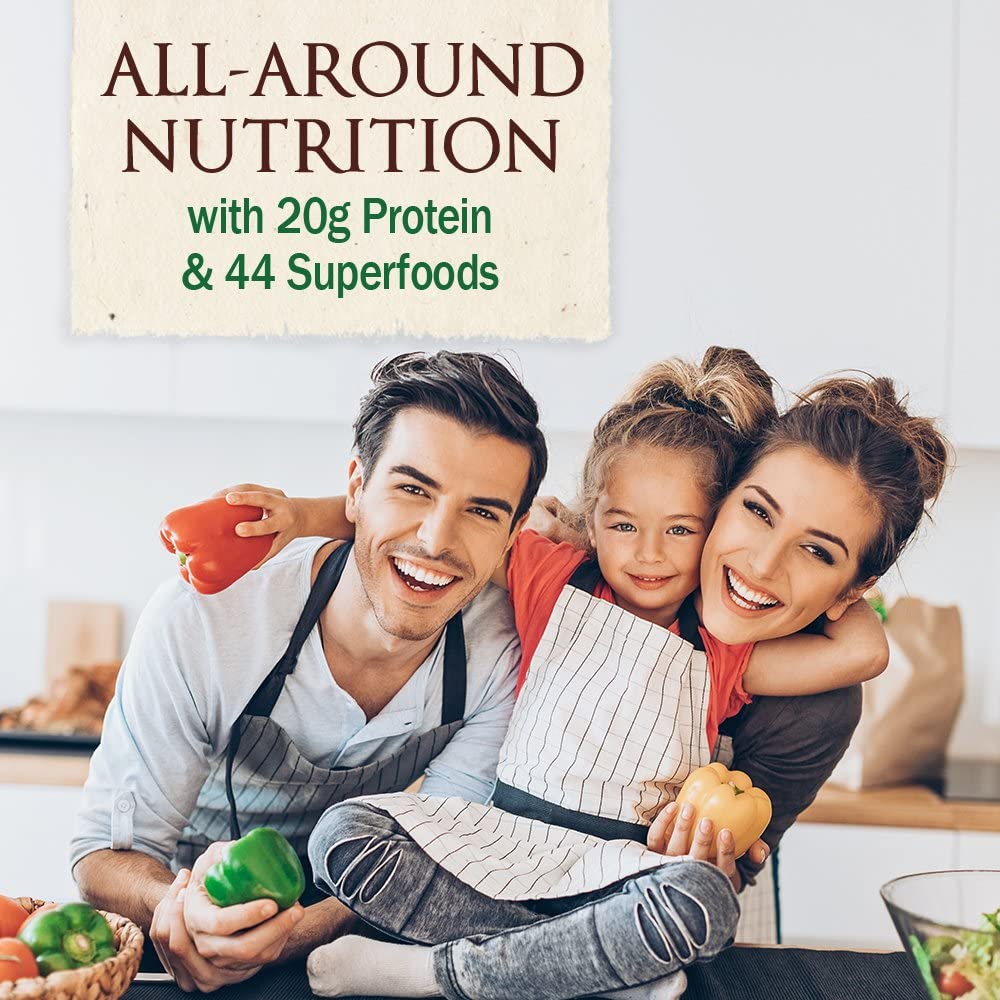 Garden of Life Meal Replacement - Organic Raw Plant Based Protein Powder, Chocolate, Vegan, Gluten-Free, 10 Count Tray