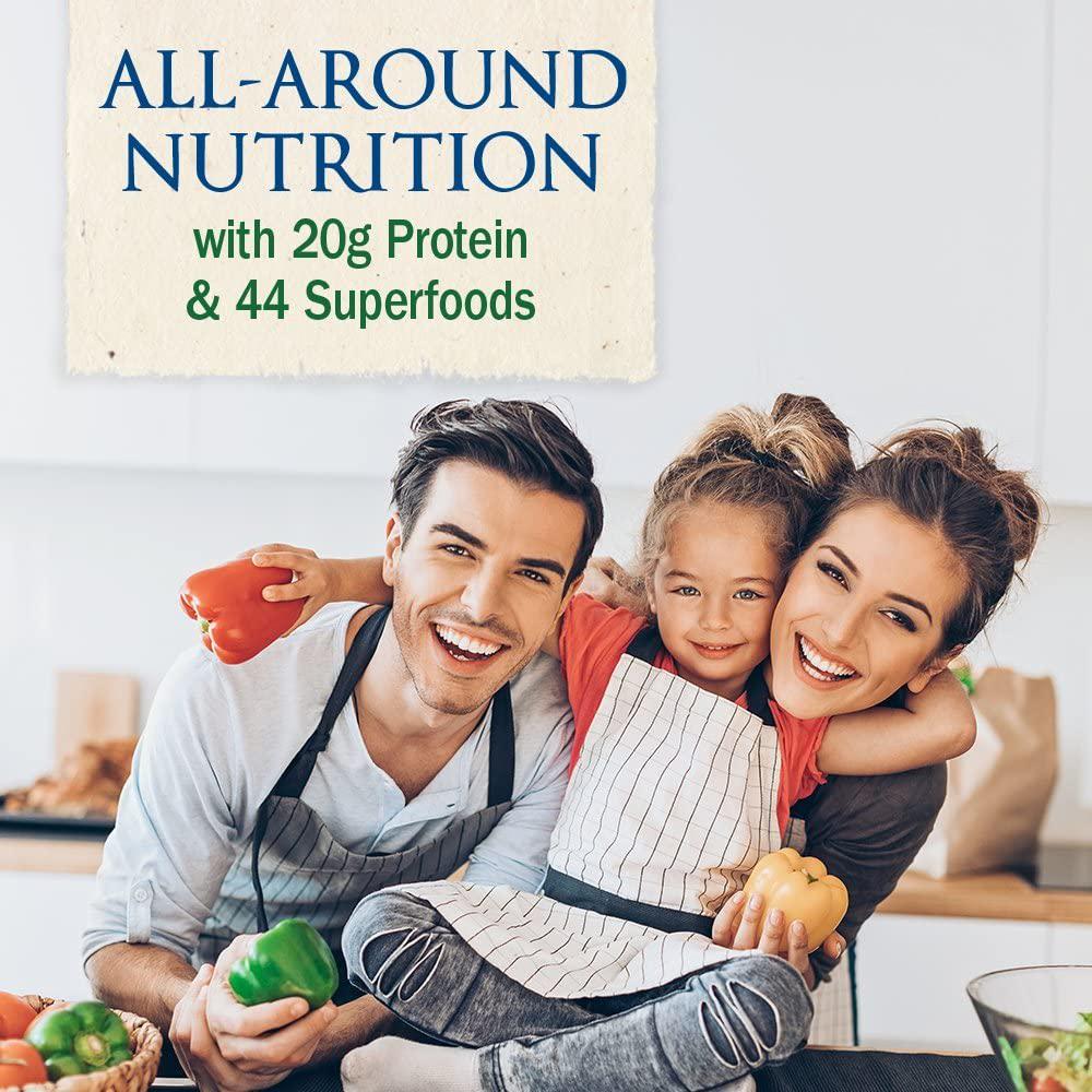 Garden of Life Meal Replacement - Organic Raw Plant Based Protein Powder, Vanilla, Vegan, Gluten-Free, 34.2oz (969g) Powder