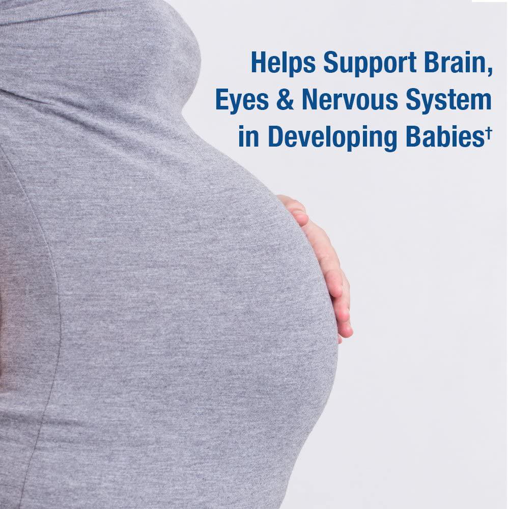 Garden of Life Oceans Mom Prenatal Fish Oil DHA, Omega 3 Fish Oil Supplement - Strawberry, 350mg Prenatal DHA Pregnancy Fish Oil Support for Mamas, Babys Brain and Eye Development, 30 Small Softgels