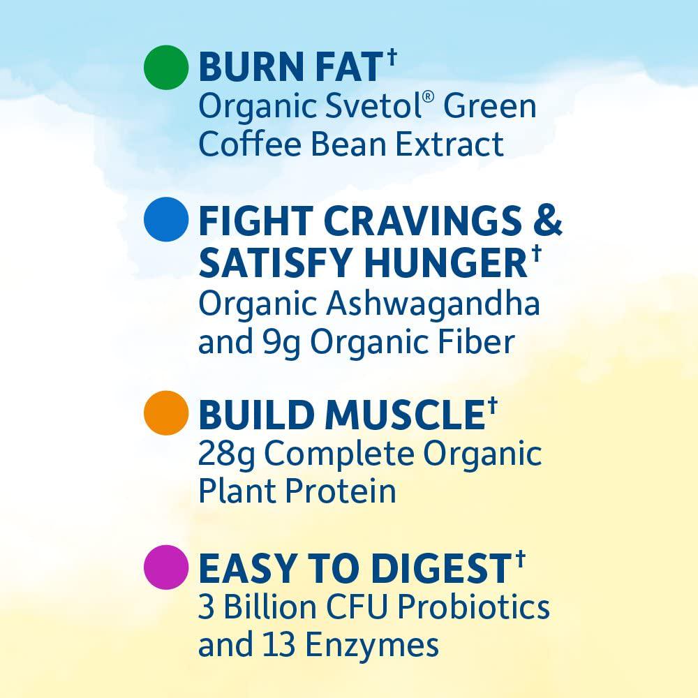 Garden of Life Organic Meal Replacement - Raw Organic Fit Vegan Nutritional Shake for Weight Loss, Vanilla, 32.2oz (2lbs / 913g) Powder