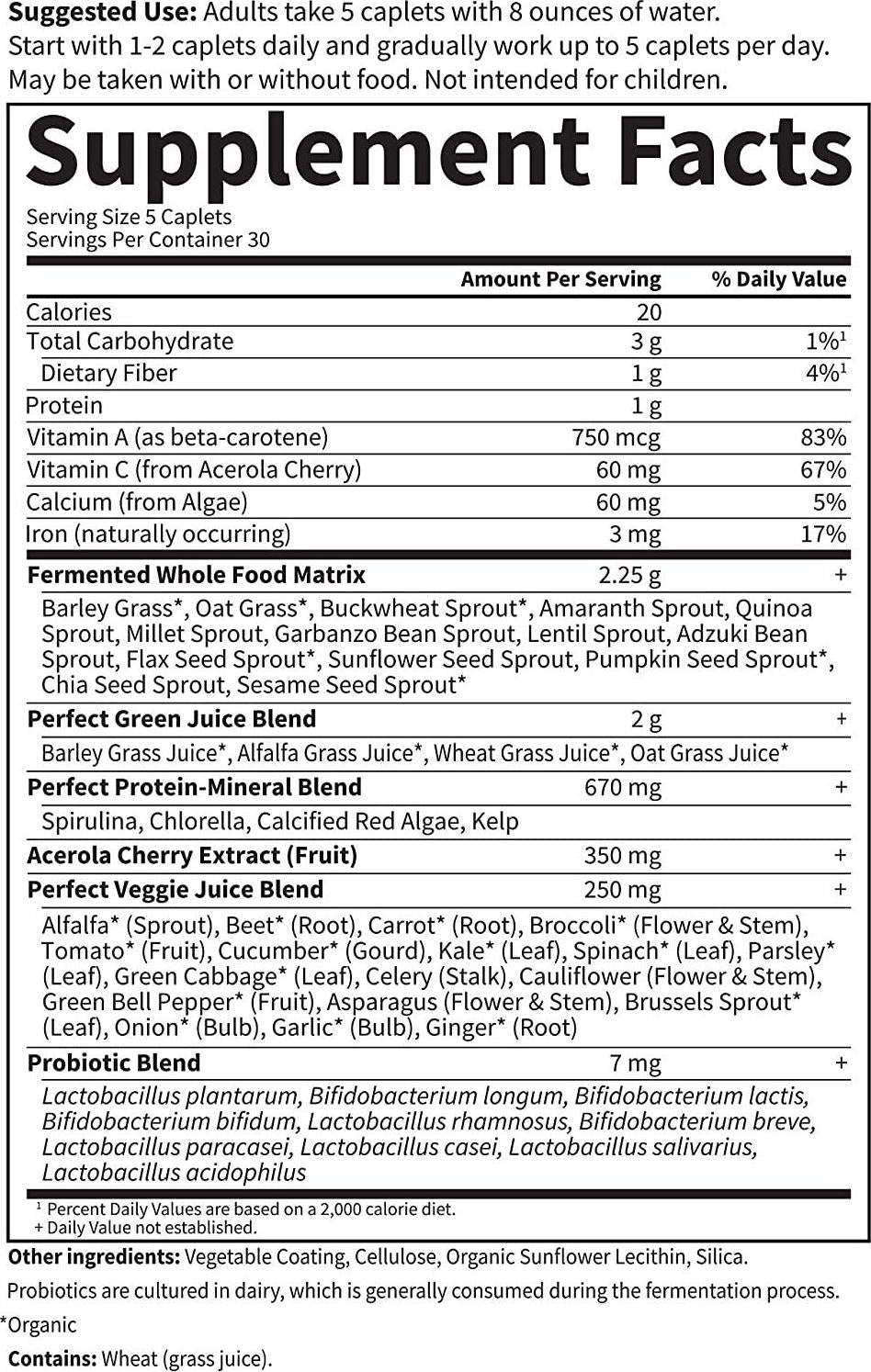 Garden of Life - Perfect Food Super Green Formula - 150 Vegetarian Caplet(s)