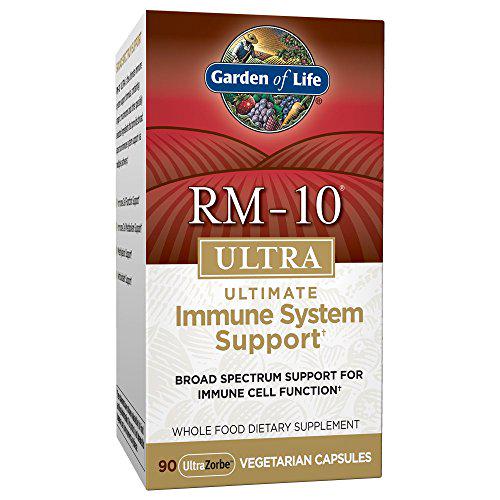 Garden of Life RM-10 Ultra Ultimate Broad Spectrum Immune Support System for Cell Function, DNA Methylation Complex and Organic Mushroom Blend, 90 Count
