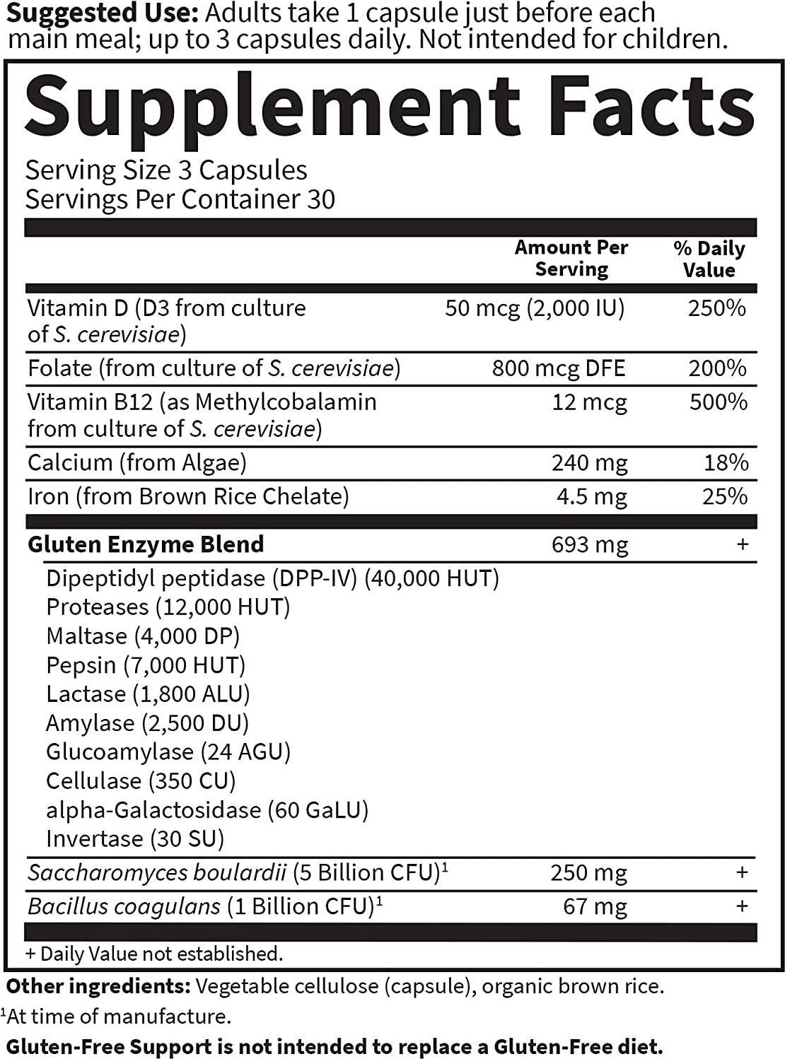 Garden of Life Vegetarian Digestive Enzymes for Gluten Free and Dairy Support, Immune Balance Freeze, 90 Capsules