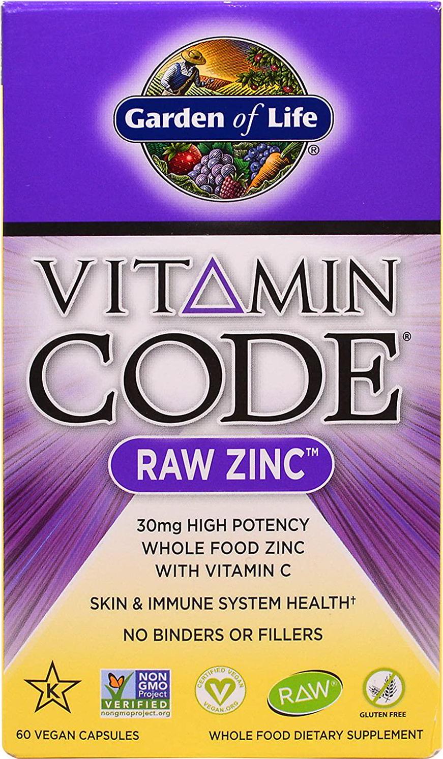 Garden of Life, Vitamin Code, Raw Zinc, 60 Veggie Caps