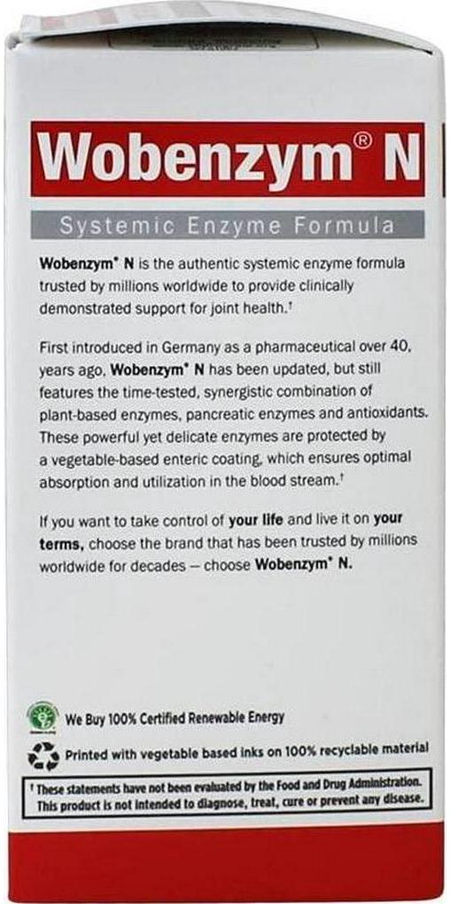 Garden of Life Wobenzym N Wobenzym N 100 Tab