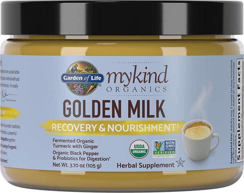 Garden of Life mykind Organics Golden Milk Recovery and Nourishment 3.7oz (105g) Powder