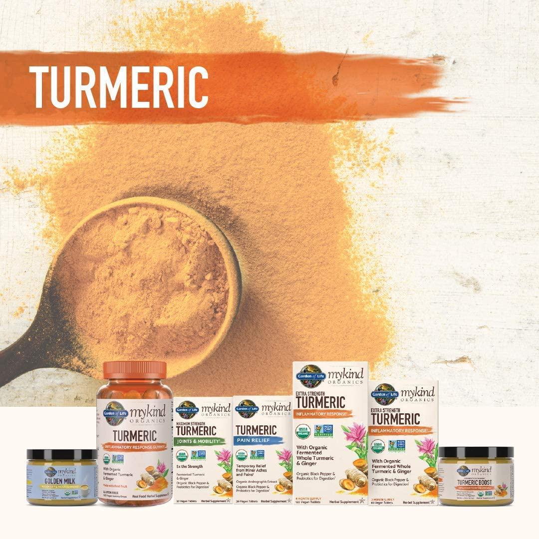 Garden of Life mykind Organics Golden Milk Recovery and Nourishment 3.7oz (105g) Powder