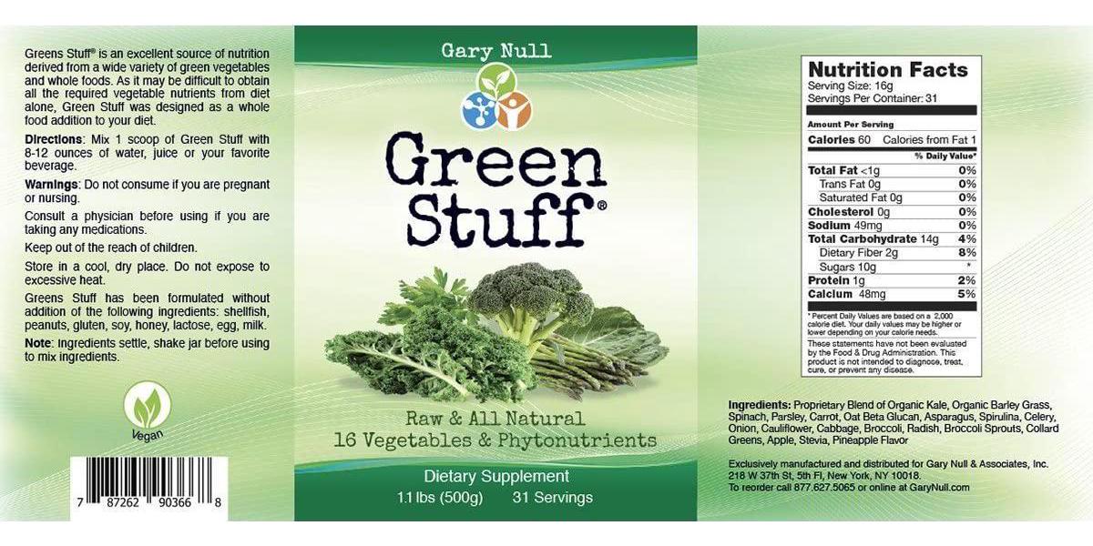 Gary Null's Green Stuff Powder - 500 g