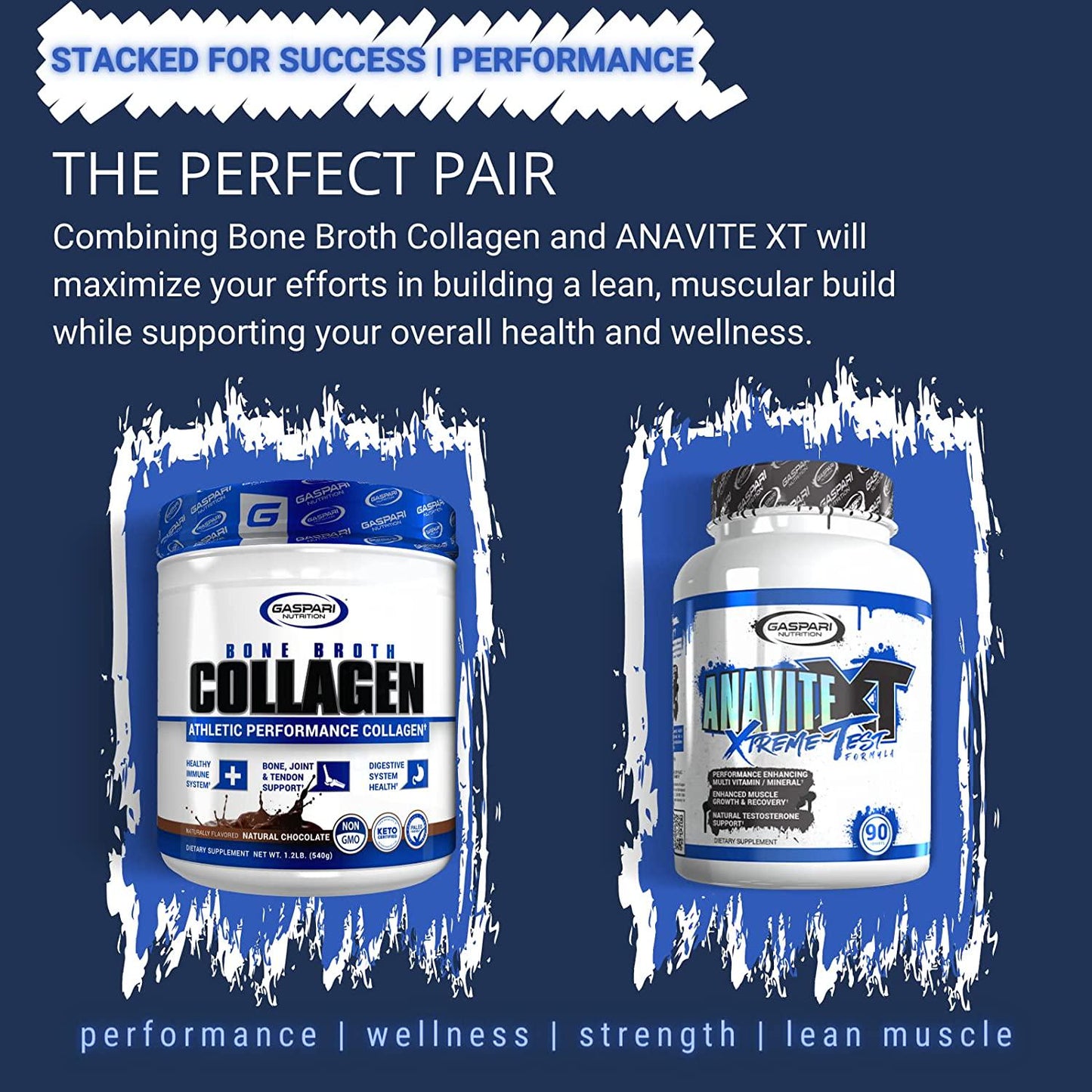 Gaspari Nutrition AnaviteXT: Multivitamin and Mineral Complex for Men, Enhanced Muscle Growth and Recovery, Testosterone Support, 90 Tablets