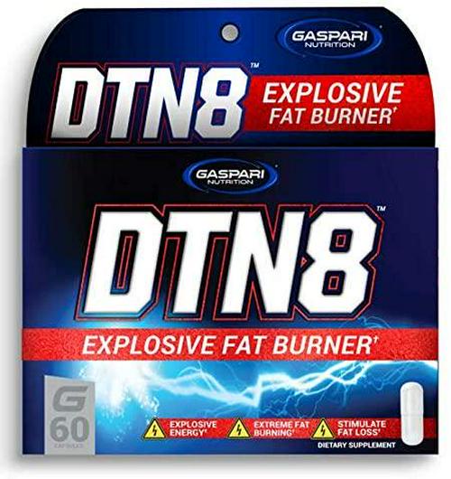 Gaspari Nutrition DTN8, Explosive Fat Burner, Stress Support and Laser Mental Focus, 60 Capsule
