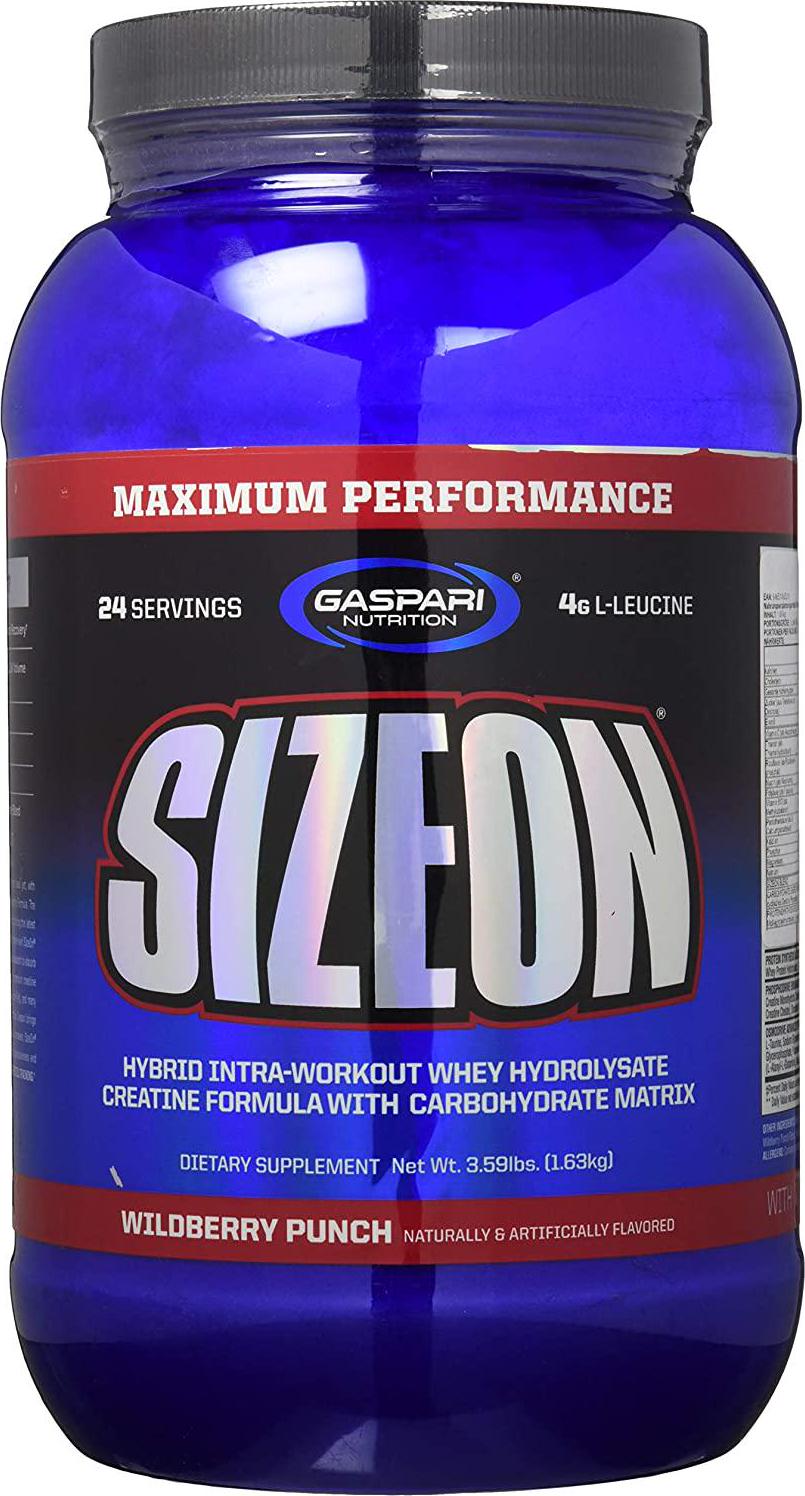 Gaspari Nutrition SizeOn, The Ultimate Hybrid Intra-Workout Amino Acid and Creatine Formula, Increased Muscle Volume and Muscle Recovery (3.59 Pound, Wild Berry Punch)