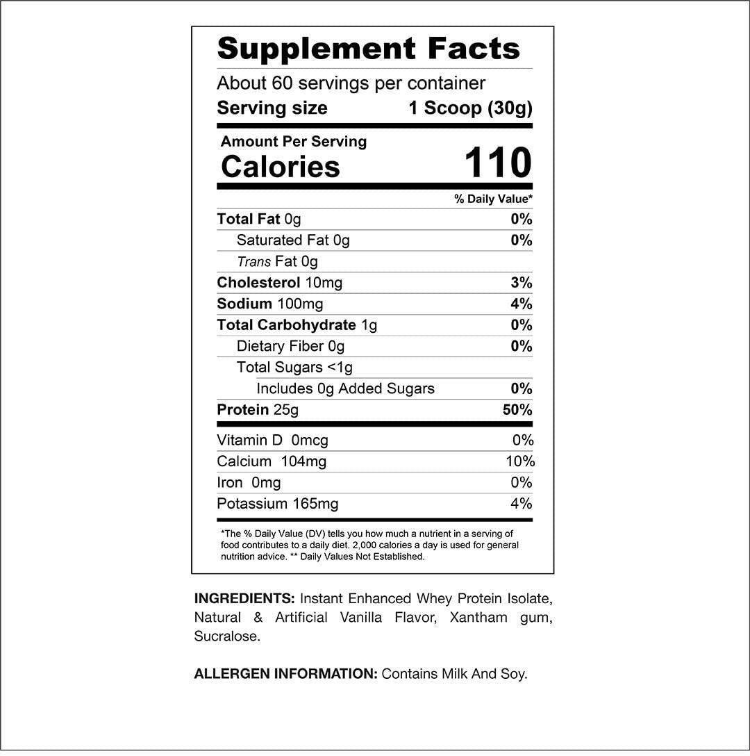 Gaspari Nutritions Proven Whey Isolate, Vanilla Ice Cream, 1.8 kilograms