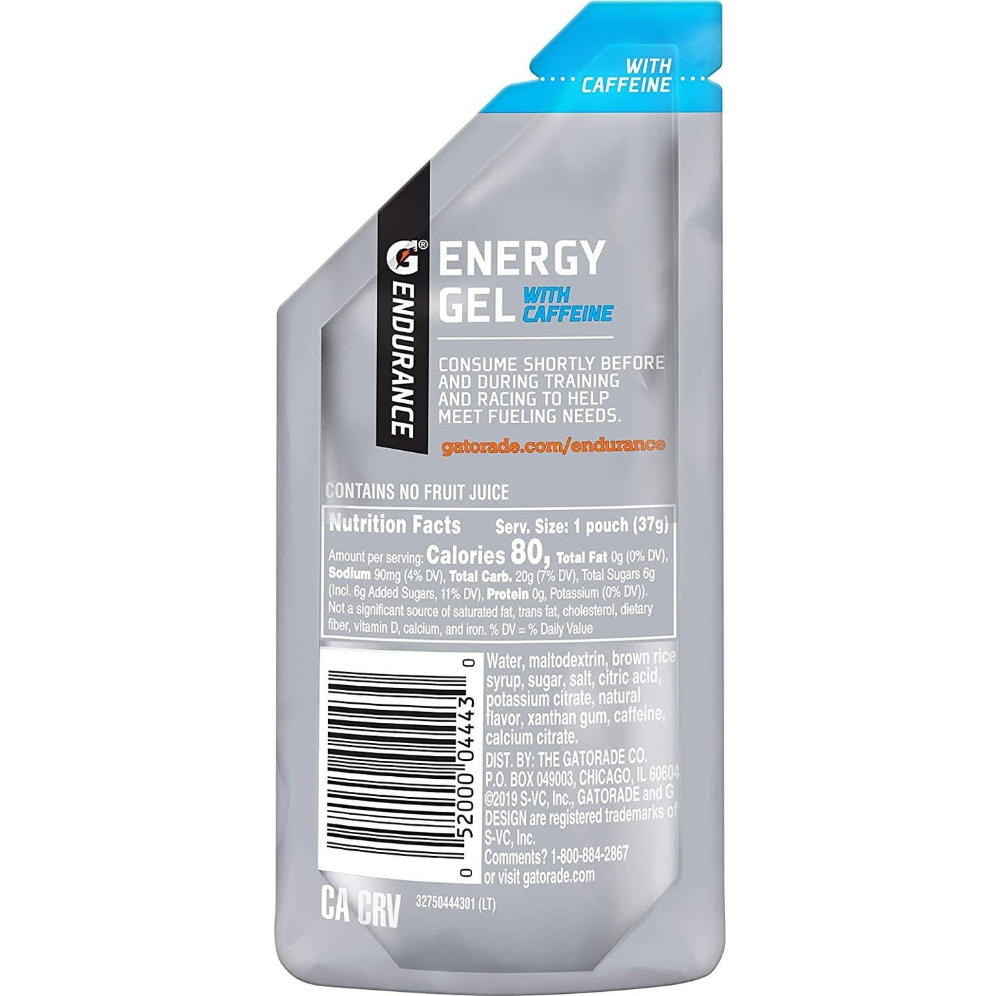 Gatorade Endurance Energy Gel with Caffeine, Strawberry, 1.3oz Pouches (Pack of 21)