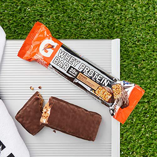 Gatorade Whey Protein Bars, Variety Pack, 2.8 oz bars (Pack of 18) and Whey Protein Recover Bars, S'mores, 2.8 ounce bars (12 Pack)