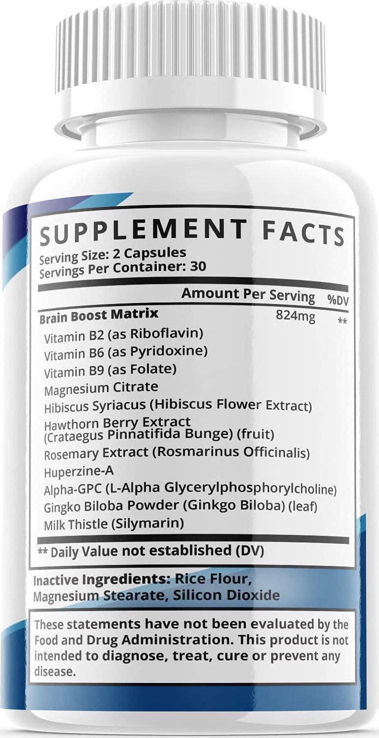 Gavvia Brain Nootropic Supplement Pills for Focus (1 Pack)