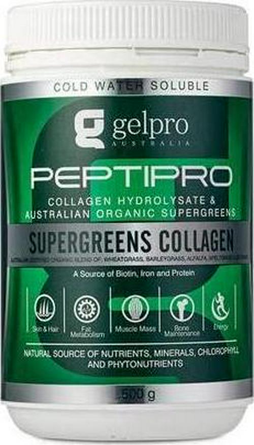 Gelpro | Peptipro Collagen Hydrolysate - Organic SuperGreens 300grams