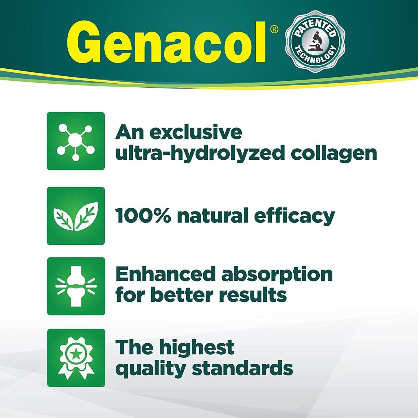 Genacol - AminoLock Collagen Plus with Added Glucosamine - 90 Capsules