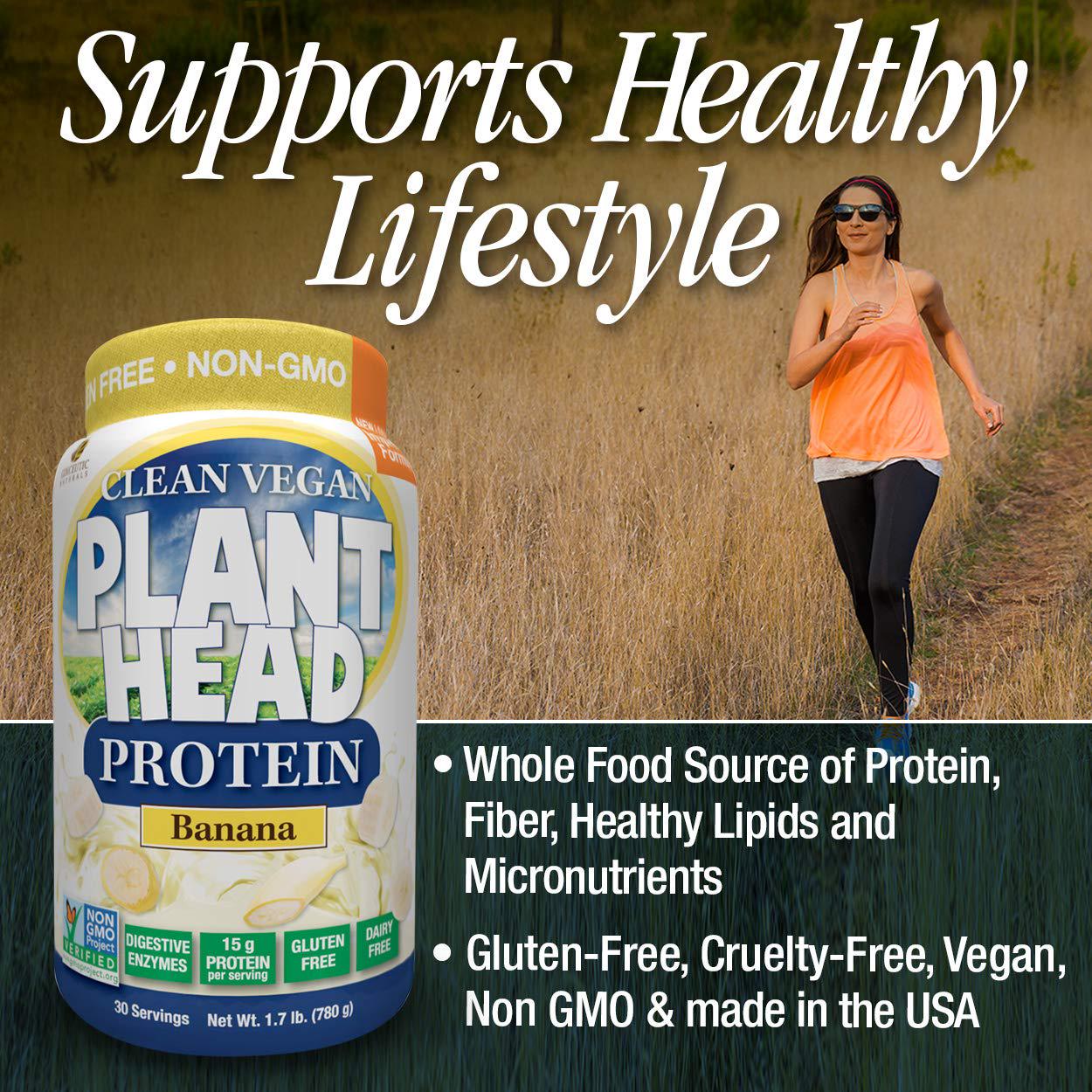 Genceutic Naturals Banana Plant Head Protein Powder, 1.8 Pound