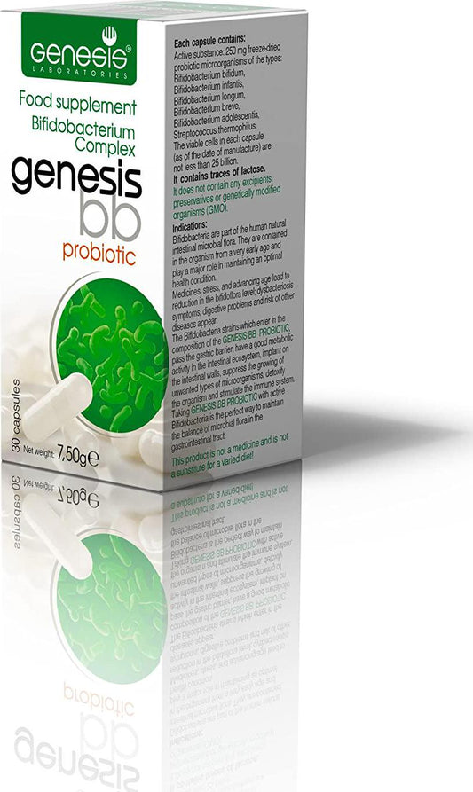 Genesis Bifidobacterium Complex BB Probiotic 30 capsules of 240 mg