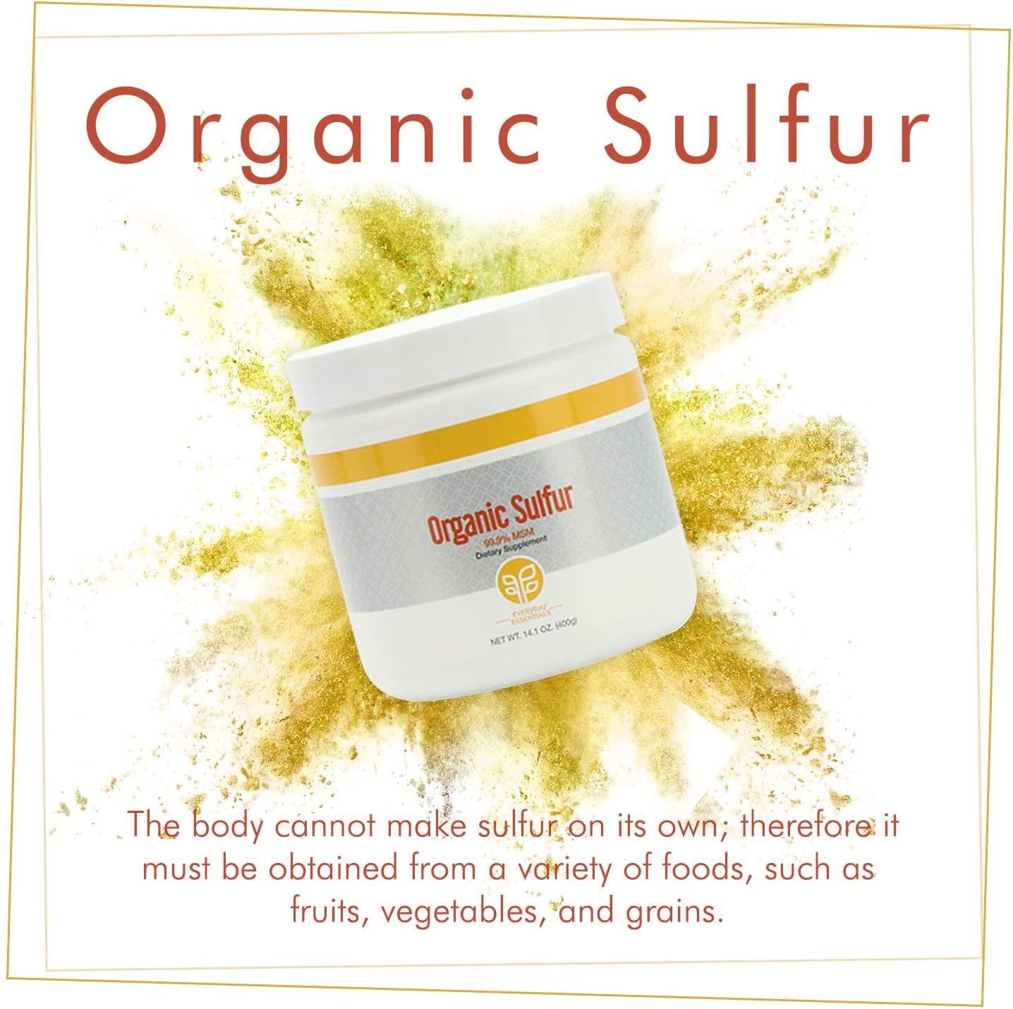 Genesis Pure Organic Sulfur Dietary Supplement 14.1 oz.(400g)