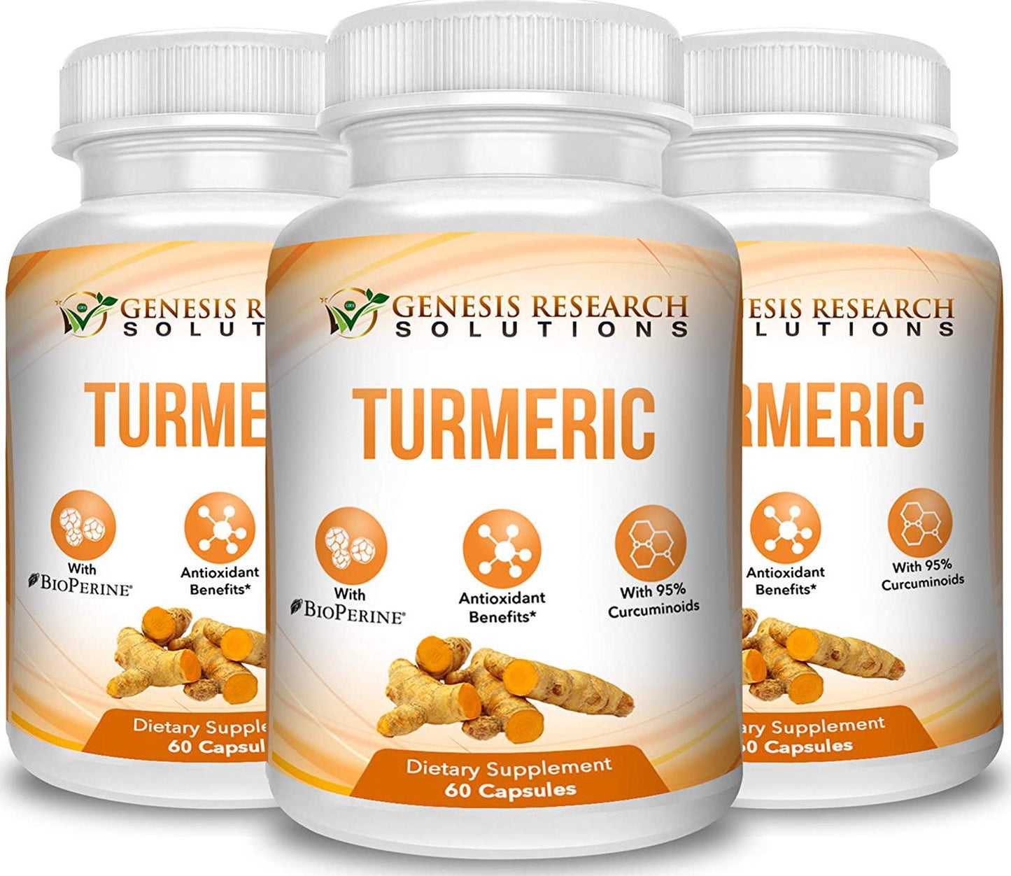 Genesis Research Solutions Turmeric Curcumin (1 Month Supply)