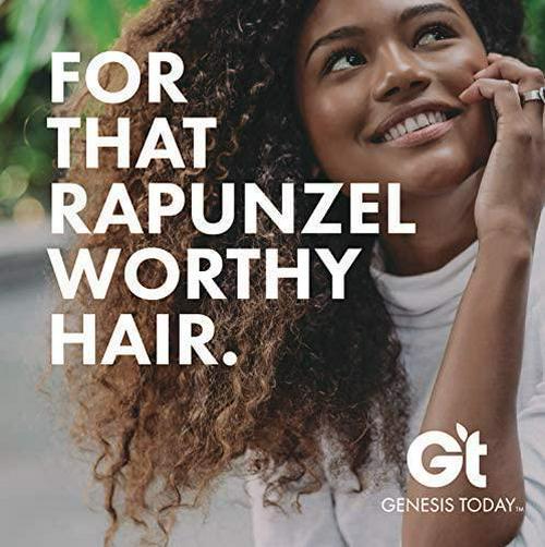 Genesis Today - Hair Growth and Volume High Potency 5,000 mcg Biotin Folate Healthy Hair Vitamin 90 Capsules