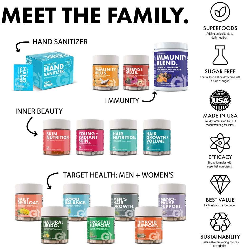 Genesis Today Immunity + Plus, Humic Acid and Monolaurin, 120 Vegetarian Capsules