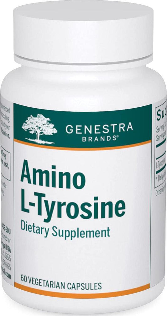 Genestra Brands Amino L-Tyrosine | Support for Dopamine and Norepinephrine Production | 60 Capsules