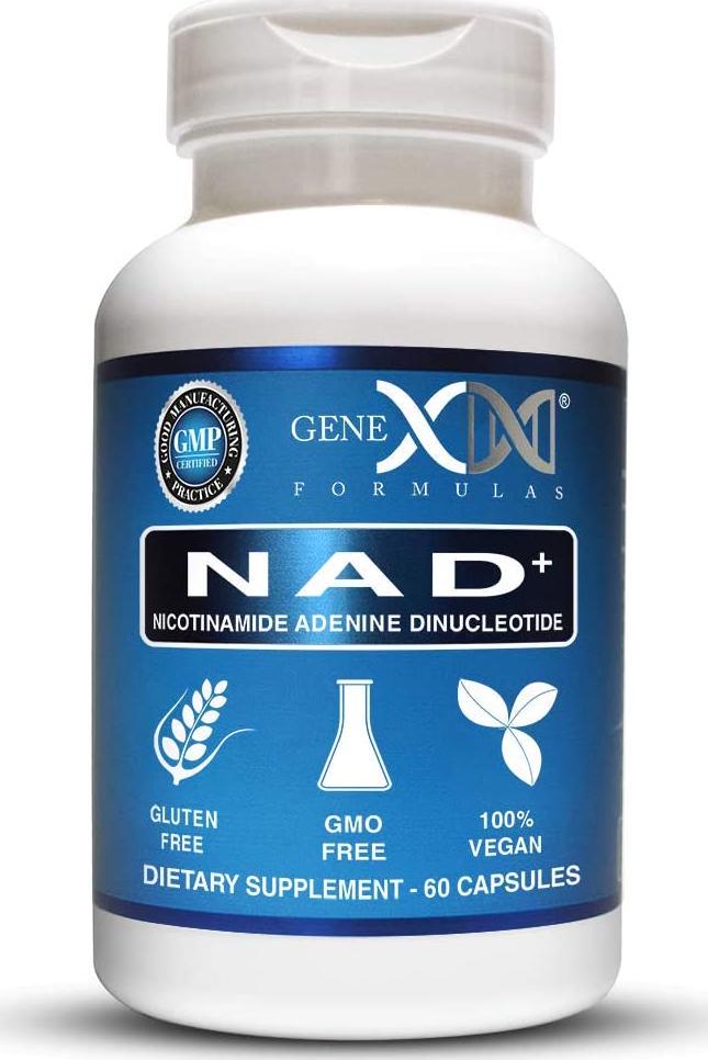 Genex NAD+ 250mg Serving 60 Capsules Nicotinamide Adenine Dinucleotide (Actual NAD+ Not a Precursor).