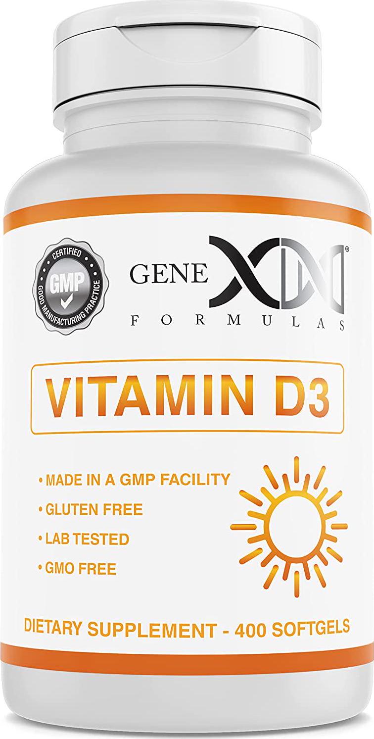 Genex Vitamin D3 5,000 IU (125mcg) 400 Softgel Capsules