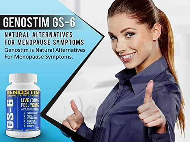 Genostim GS-6 Anti-Aging Protein Peptide Supplement, 100mg of Protein Peptides Stimulates Hormonal Balance for Accelerated Healing for Athletes and Cellular Rejuvenation for Men and Women, 60 Tablets