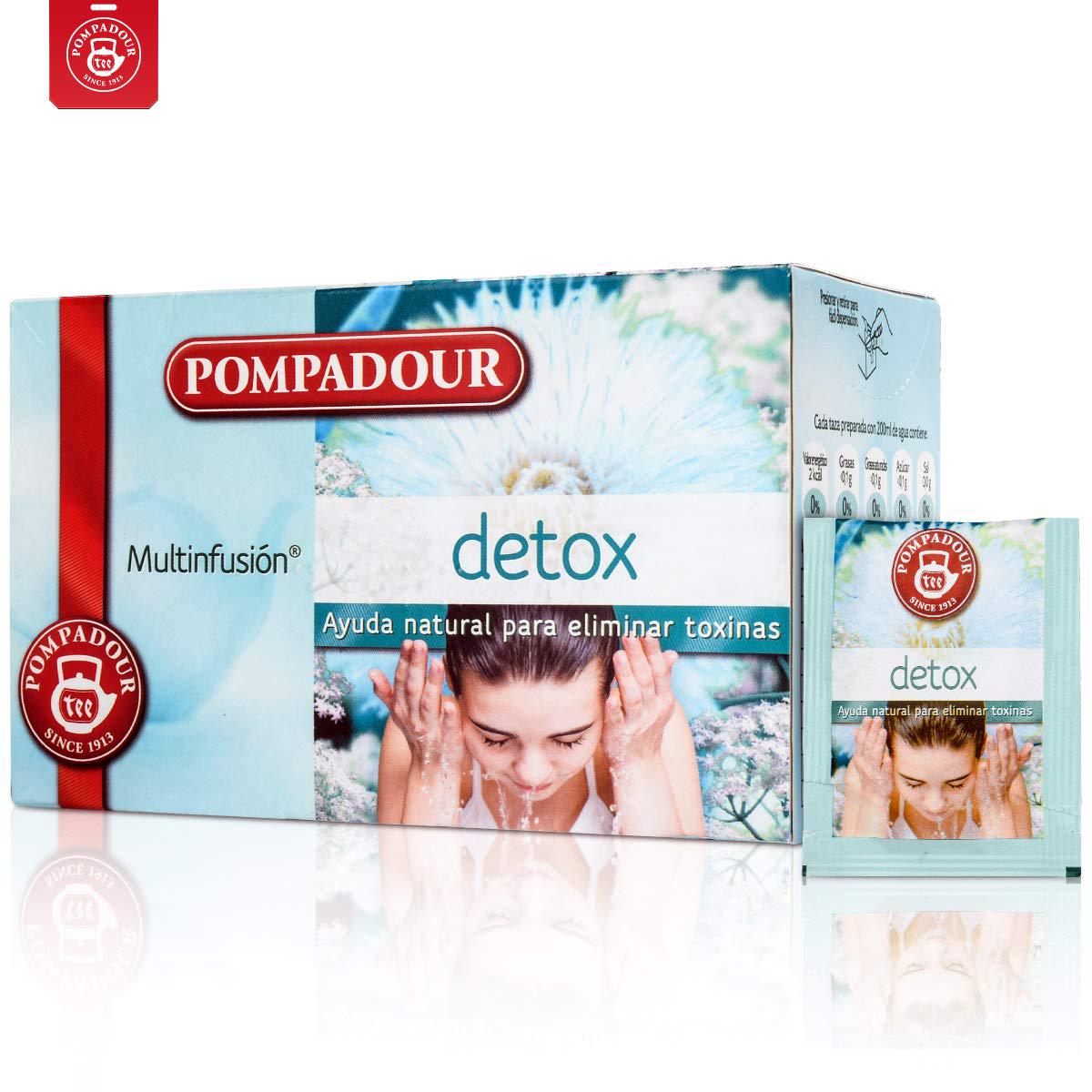 Gentle Detox Tea, Pompadour Natural Weight Loss Tea Teatox Herbal Tea Help Your Body Cleanse, Edema Removal and Reduce Bloating