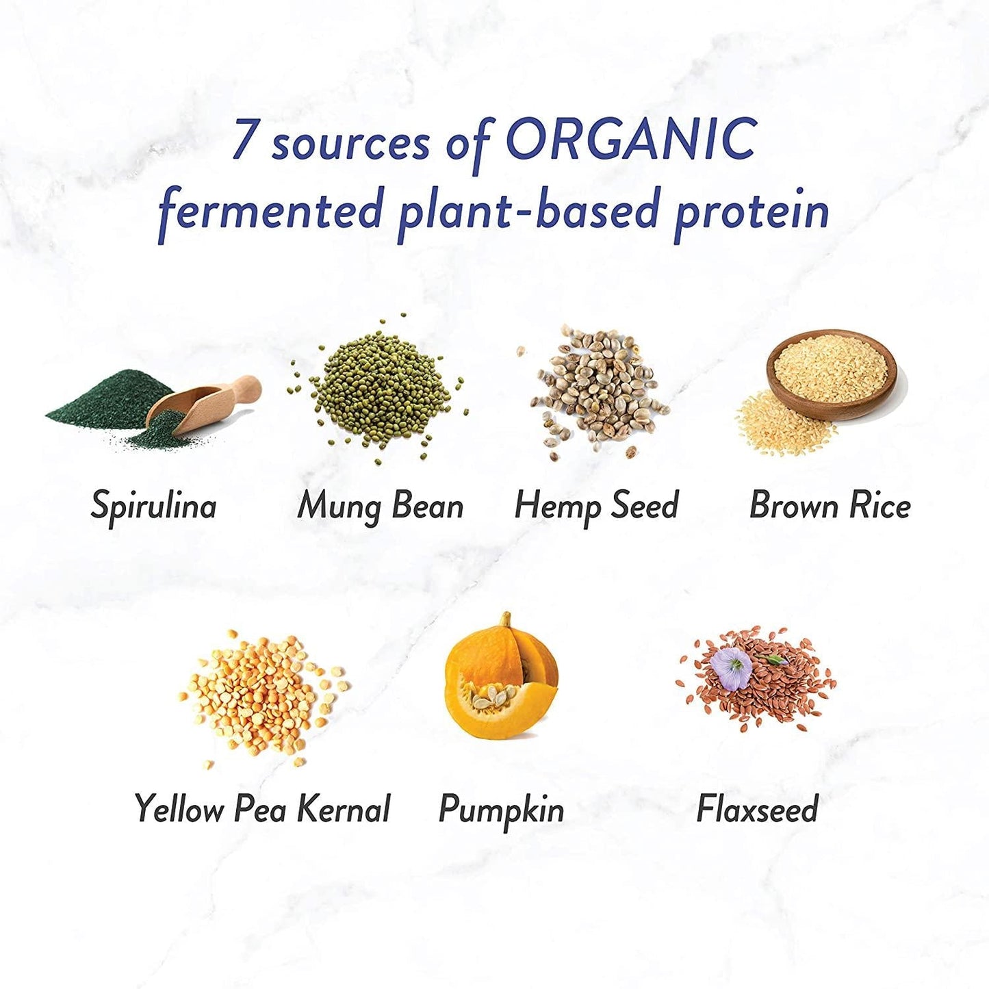 Genuine Health Fermented Organic Vegan Proteins+, Natural Chocolate Protein Powder, 20g Protein, 21.16 oz tub, 20 Servings