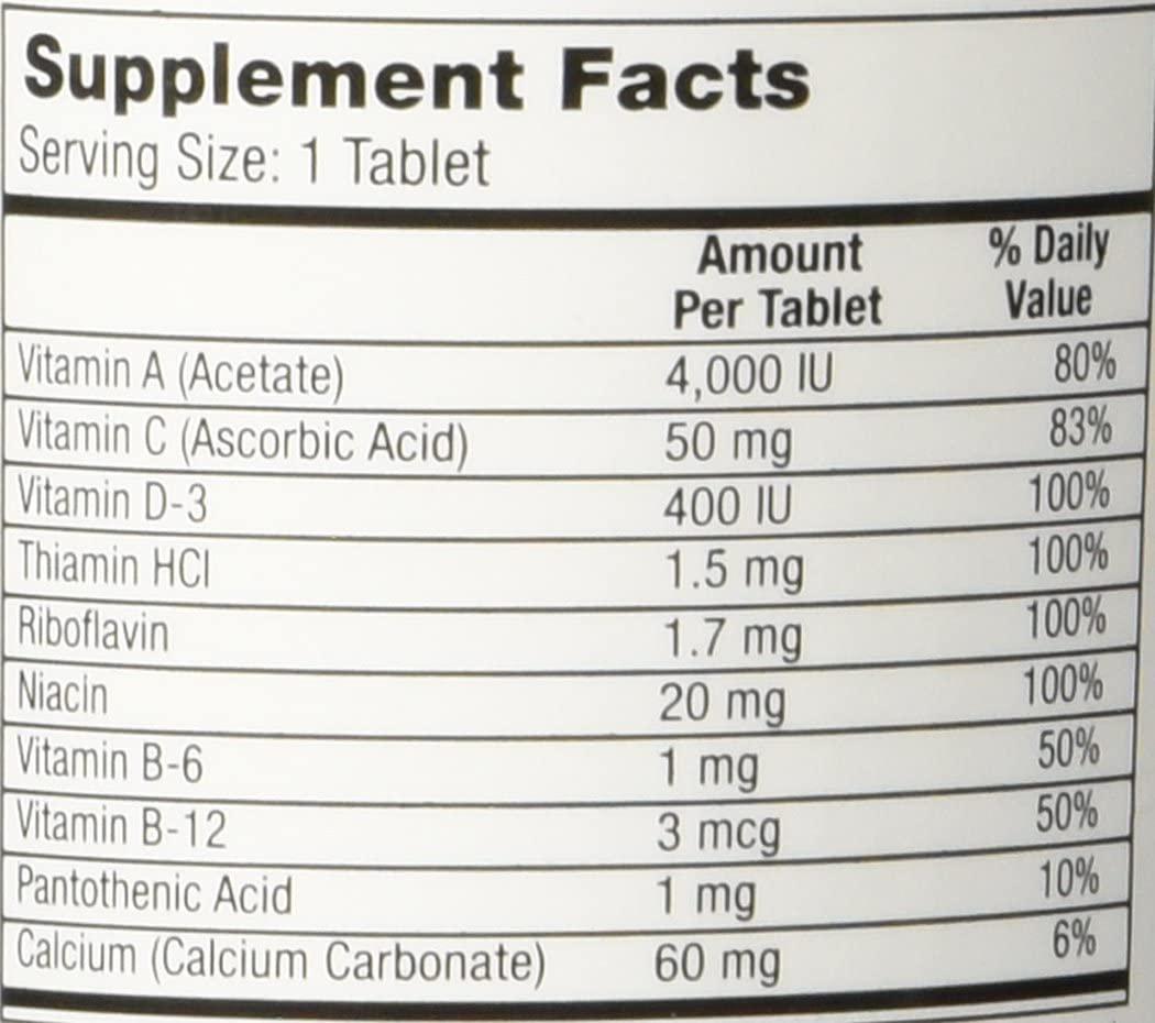 Geri-Care 501-01 Multivitamin One-Daily Tablets 100 Per Bottle by Pharmaceuticals -Part No. 501-01