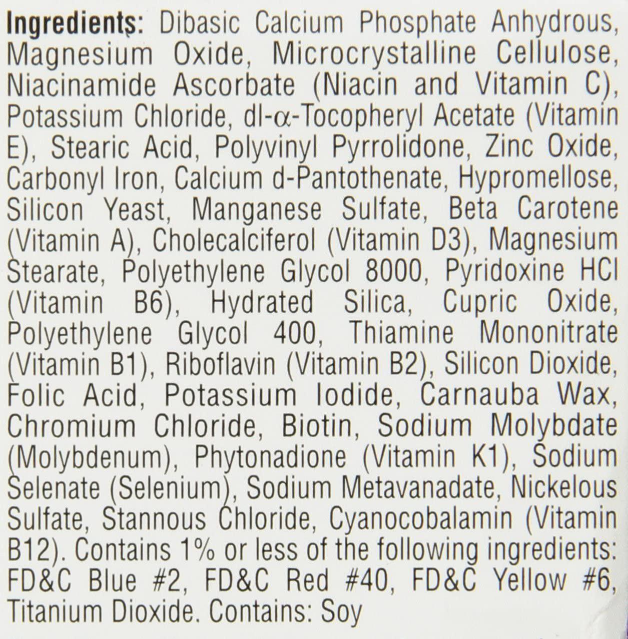 Geritol Multi-Vitamin Nutritional Support Tablets, 40 Count, Multivitamin/Multimineral Supplement For Adults, High In Vitamin A and Vitamin C