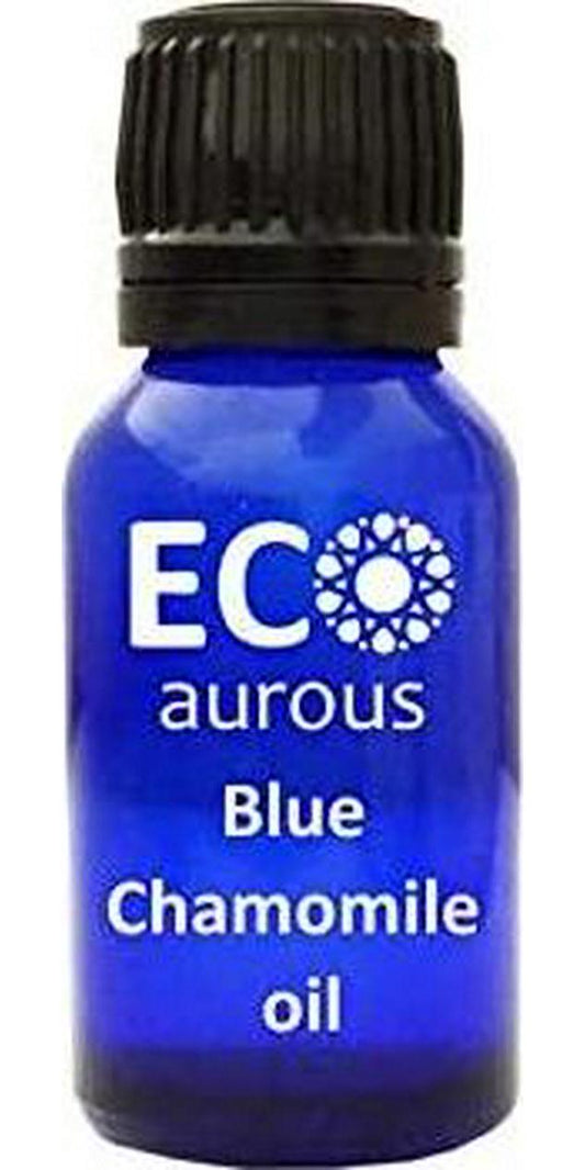 German Blue Chamomile Oil (Matricaria chamomilla) 100% Natural, Organic, Vegan and Cruelty Free Blue Chamomile Essential Oil | Pure Blue Chamomile Oil By Eco Aurous