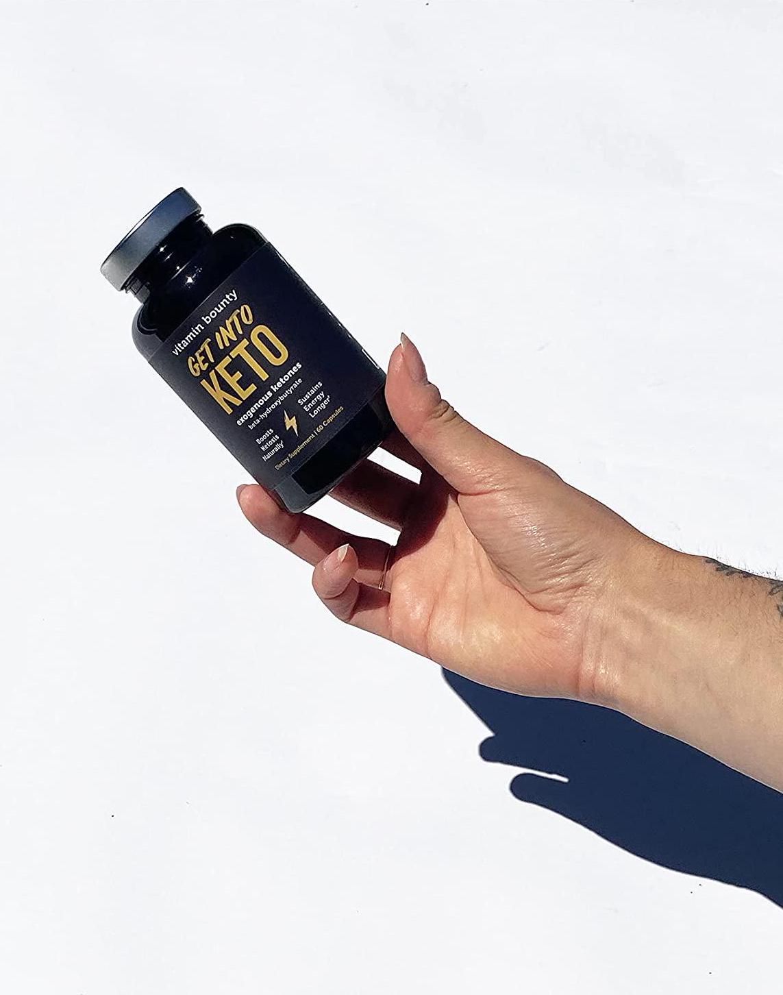 Get Into Keto Premium Ketones, Keto Pills, Supports Ketosis, Made in USA - Vitamin Bounty