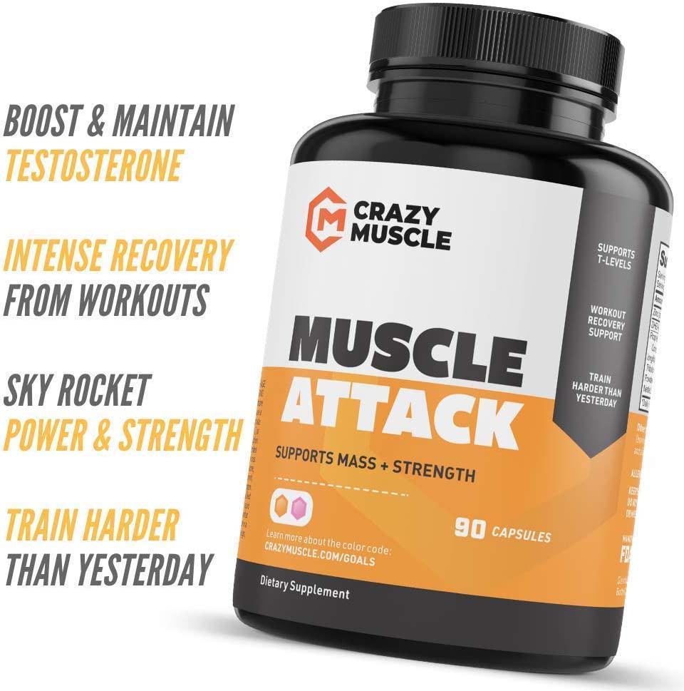 Get Stronger with BCAA, Glutamine and Muscle Attack (2 Month Supply)