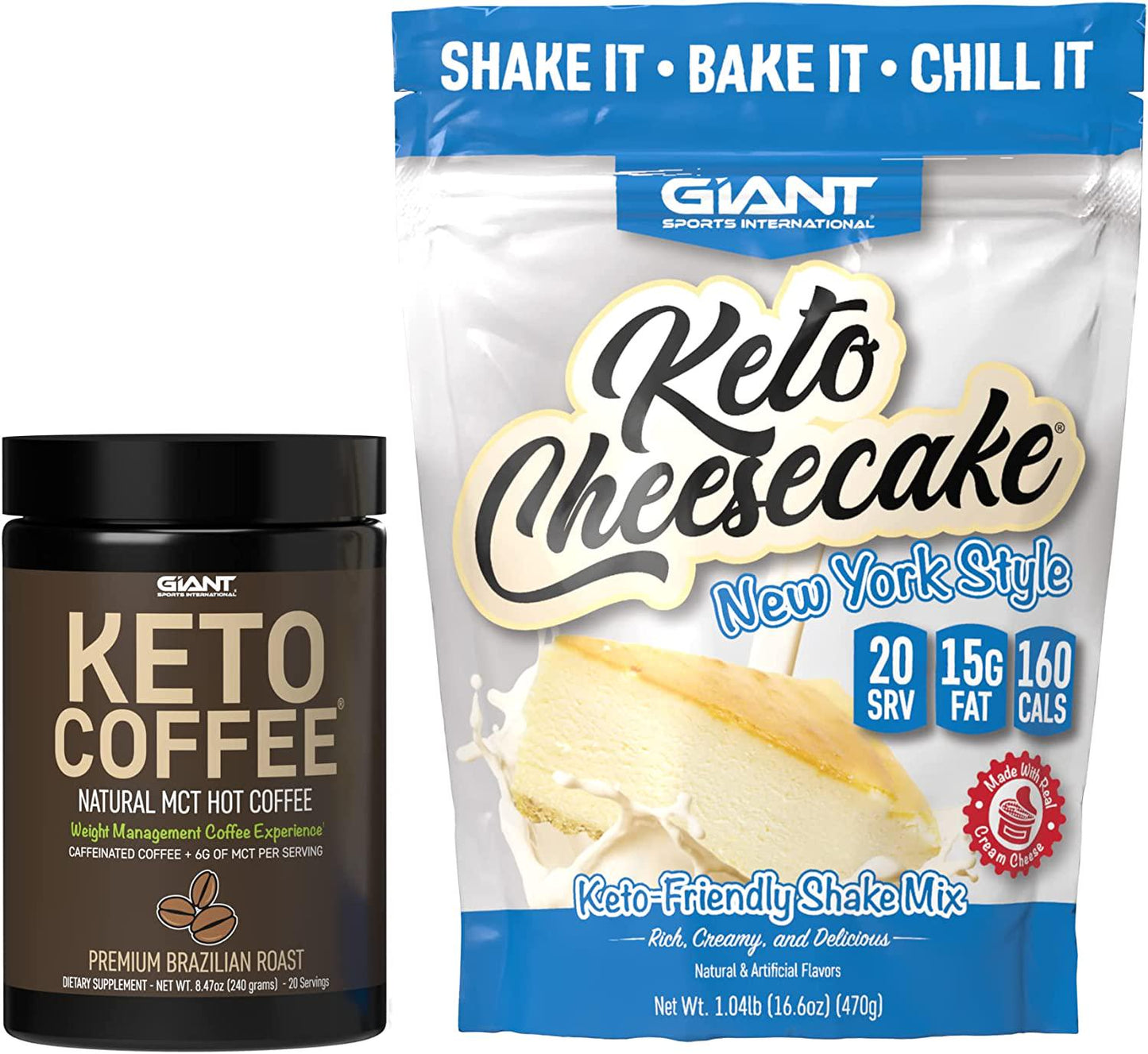 Giant Sports Keto Cheesecake and Keto Coffee
