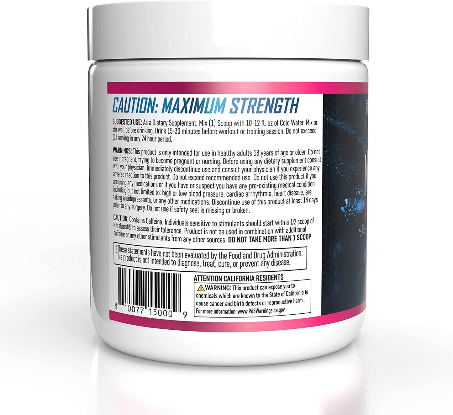 Giant Sports Nitraburst Pre Workout Powder, Increase Blood Flow, Boosts Strength and Energy, Improve Exercise Performance, Creatine Free (Fruit Punch, 30 Servings)