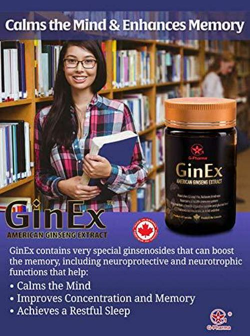 GinEx 100 grams, Red Ginseng, American Ginseng Extract; Extra Strength, High Potency with high Concentration of Ginsenosides - Mental Clarity and Focus, Emotional Balances, Stress Relief