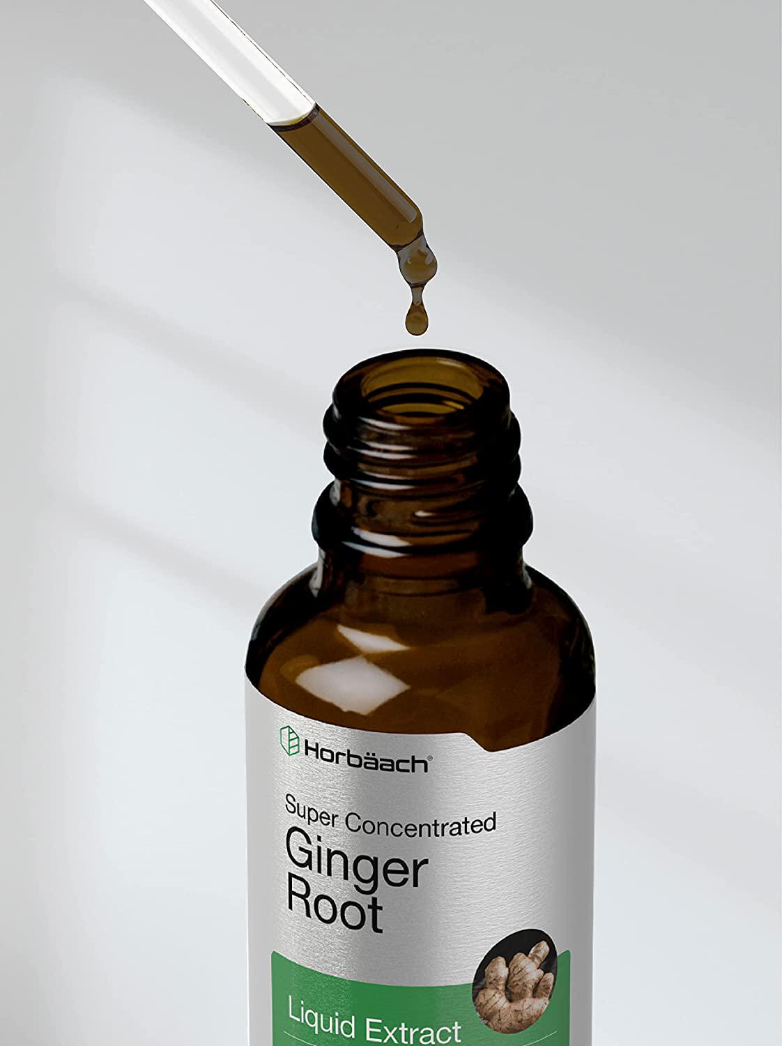 Ginger Root Extract | 2 oz | Alcohol Free Supplement | Super Concentrated | Vegetarian, Non-GMO, Gluten Free Liquid | by Horbaach