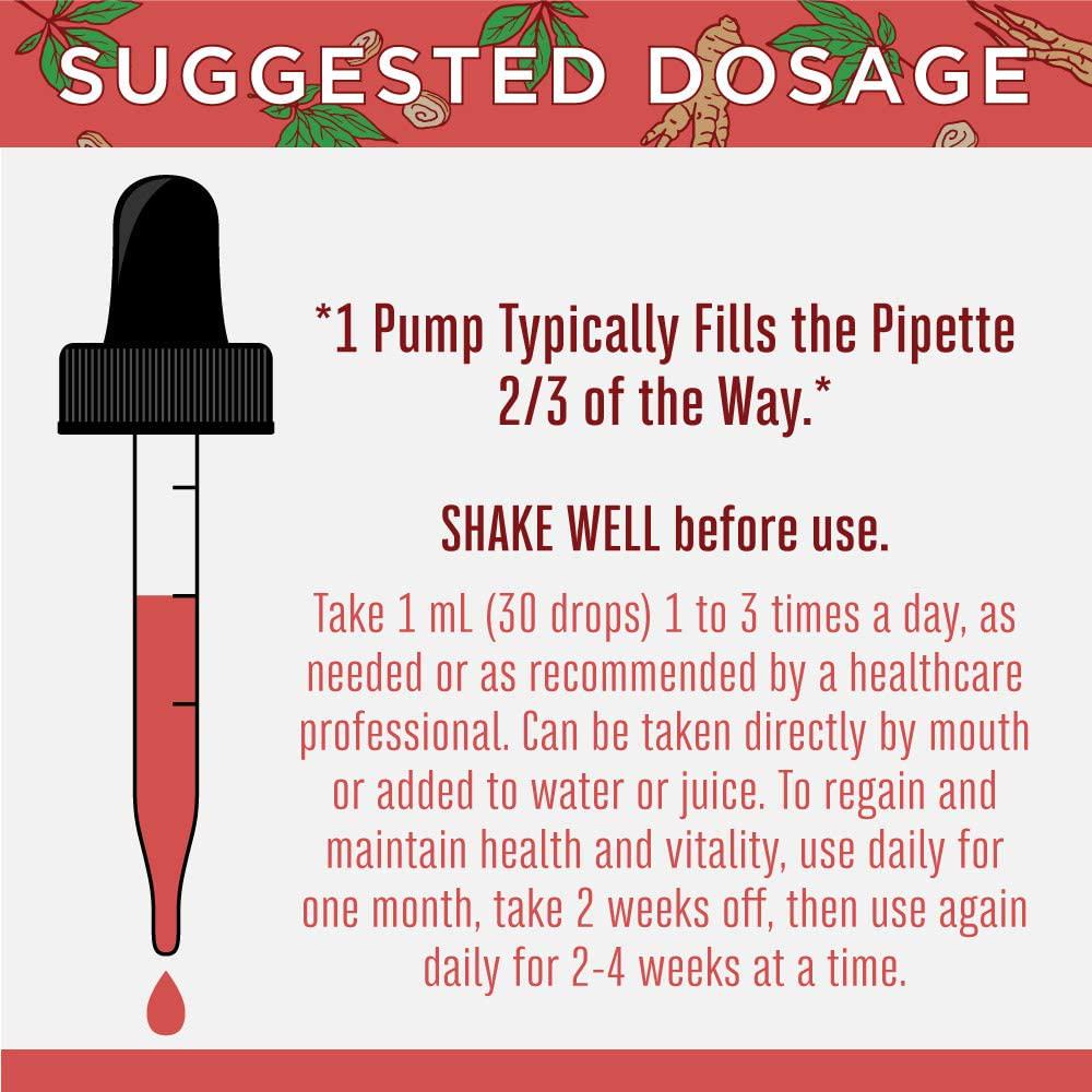 Ginseng Vitality Liquid Adaptogens by MaryRuth's | Organic Adaptogen Supplements to Support Your Mind and Body | Adaptogen Blend Contains Ginseng Root, Ashwagandha, Eleuthero and Maca