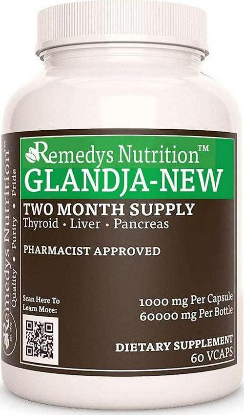 Gland-Ja-New Remedy&#039;s Nutrition MEGA Strength 1,000 mg per Capsule/60,000 mg per Bottle Vegan