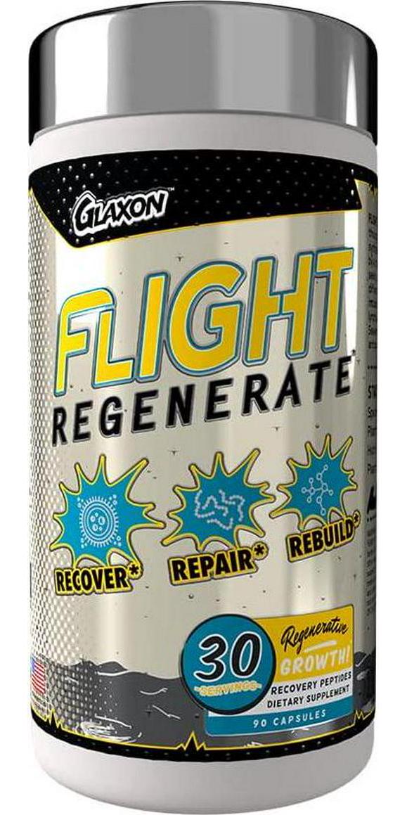 Glaxon Flight, Muscle Building Supplement, Growth, Peptides, DR Caps, 120 Capsules