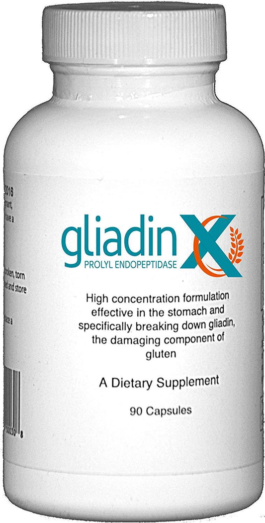 GliadinX - 90 Capsules - Scientifically Proven to Break Down Gluten - Contains Highest Concentration of Active Ingredients